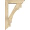 Ekena Millwork Merced Traditional Rough Sawn Bracket w/ Offset Brace, Douglas Fir, 6"W x 24"D x 36"H BKT0604X24X36MRC01RDF - alternate 4
